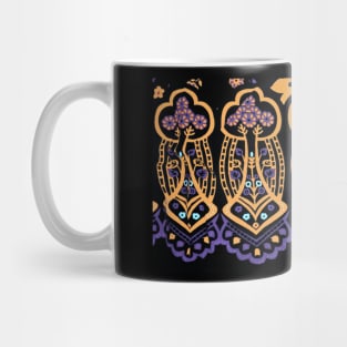 Floral Pattern with Batik Touch Mug